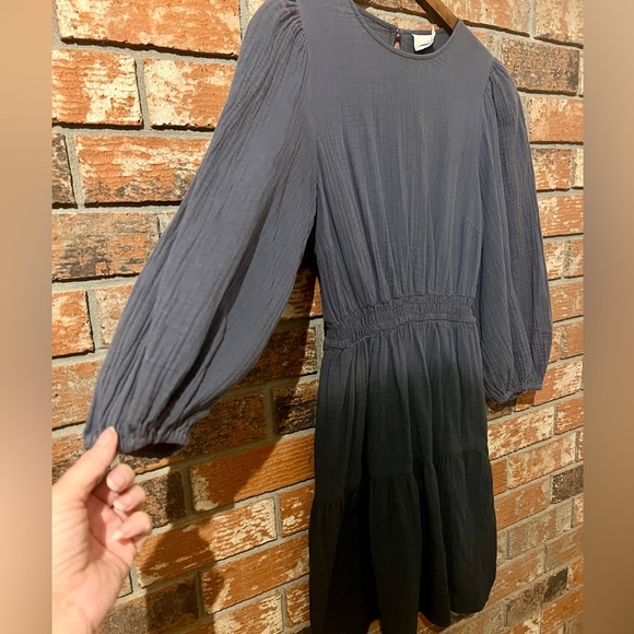 Universal Thread Gauze Cotton Ombré Prairie Cottagecore Peasant Dress Size S - Picture 2 of 9